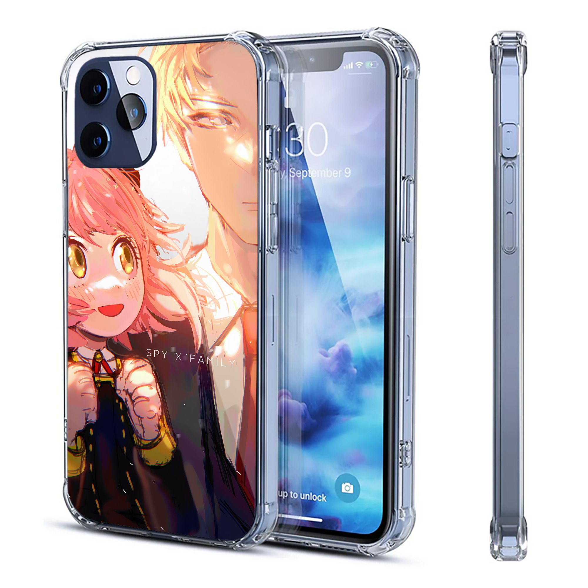 （画像用） SPY×FAMILY间谍家家酒 【iPhone 12シリーズ対応】透明スマホケース（クリアソフトケース）